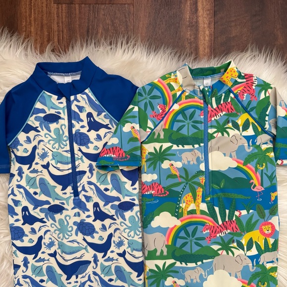 Baby Boden Bundle of 2 Surf Suit Size 6-9 Months - Picture 3 of 5
